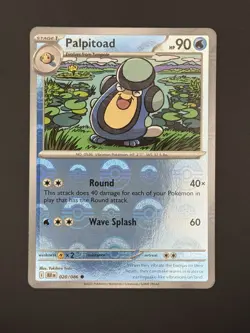 Palpitoad (Poke Ball Pattern) 020/086 Reverse Holo Black Bolt - NM - Image 1