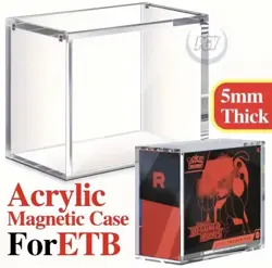 4x Pokemon Elite Trainer Box ETB Acrylic Magnetic Display Storage Case UV SAFE - Image 1