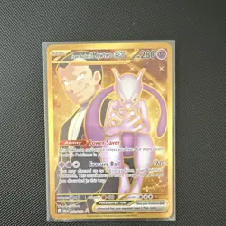 Pokemon Team Rocket's Mewtwo EX 240/182 Sv10 Hyper Rare Holo 280HP - Image 1