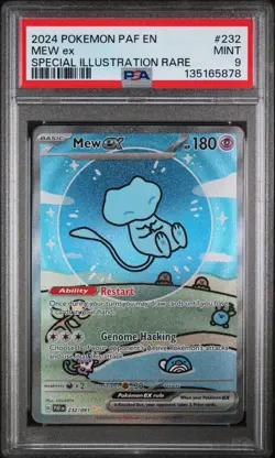 2024 POKEMON MEW ex SPECIAL ILLUSTRATION RARE #232 PSA MINT 9 Bubble Mew - Image 1
