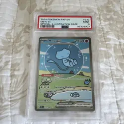 Pokemon 2024 Mew ex Special Illustration Rare 232/091 PSA 9 - Image 1