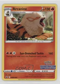 Arcanine (Illustration Contest 2022) Pokemon Sword & Shield Black Star #SWSH304 - Image 1