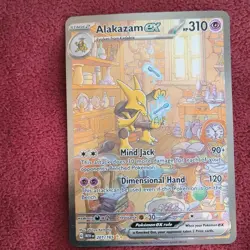 Pokemon Alakazam ex 201/165 Scarlet & Violet 151 Full Art Holo Special Rare HP … - Image 1