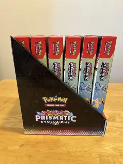 Pokemon TCG Prismatic Evolutions Poster Collection Display Sealed Case 6 Boxes - Image 3