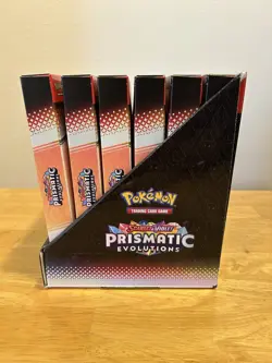 Pokemon TCG Prismatic Evolutions Poster Collection Display Sealed Case 6 Boxes - Image 5