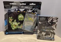 Pokemon Black Bolt Booster Bundle And Tech Sticker Collection Lot Sealed - Image 1