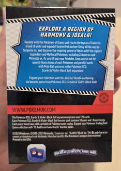 Pokemon Black Bolt Booster Bundle And Tech Sticker Collection Lot Sealed - Image 3