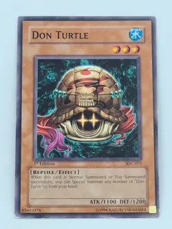 Yugioh Don Turtle IOC-071 First 1st Edition Yu Gi Oh Trading Card - Image 1