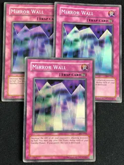 YUGIOH MIRROR WALL PSV-016 SUPER X3 HP/CREASES - Image 1