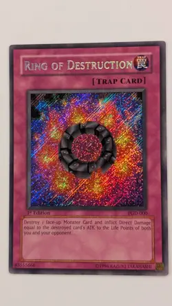 Yugioh Ring of Destruction PGD-000 1st Edition Secret Rare – LP - Image 1