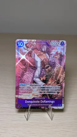 One Piece TCG Donquixote Doflamingo OP14-069 SR Alt Art Azure Sea's Seven NM/M - Image 1