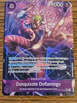 One Piece TCG English OP10-071 Donquixote Doflamingo Alt Art SR - Image 1