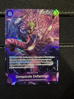 One Piece TCG English OP10-071 Donquixote Doflamingo Alt Art SR - Mint Condition - Image 1