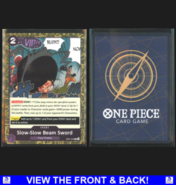 Slow Slow Beam Sword 2025 One Piece Best Vol. 2 PRB02 Texture Holo OP07-076 - Image 3