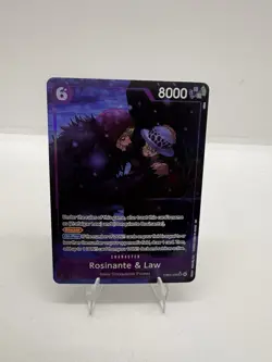 One Piece TCG Rosinante and Law The Azure Seas Seven EB04-038 Super Rare ALT ART - Image 1