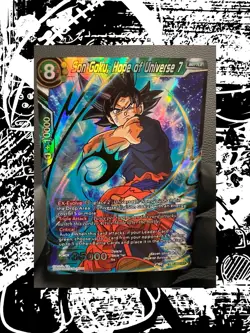 Dragon Ball Super Card Game- Son Goku, Hope of Universe 7 SR - Image 1