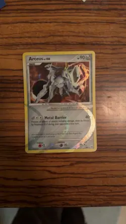 Arceus AR9/9 Holo Rare Card NM/LP+ Condition - Image 1