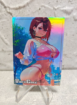 Momo Ayase Trading Card Waifu Goddess Story Anime Girl holo Karte Manga Full - Image 1