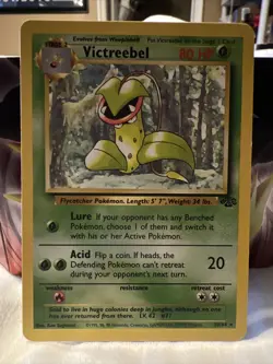 Victreebel 30/64 Non Holo Rare Jungle Unlimited Pokemon Card MP - Image 1