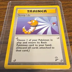 Pokemon Scoop Up Base Set 2 Rare 107/130 English TCG Trainer Card Regular - Image 1