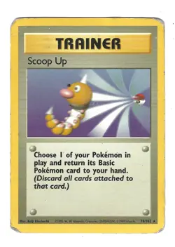 1999 Pokemon Base Set Scoop Up 78/102 Rare Trainer Card - WOTC - Vintage - Image 1