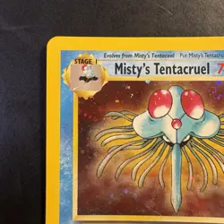 Pokemon TCG Misty's Tentacruel Gym Heroes Holo Card 10/132 Vintage WotC - Image 2