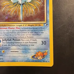 Pokemon TCG Misty's Tentacruel Gym Heroes Holo Card 10/132 Vintage WotC - Image 4