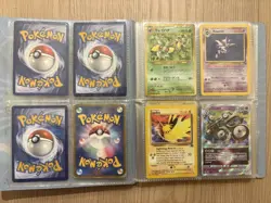 Pokemon WOTC Vintage and modern cards in binder including holos, rares, full art - Image 2