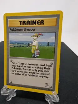 Pokemon TCG Trainer Breeder Card #105/130 Base Set 2 Vintage - Image 1