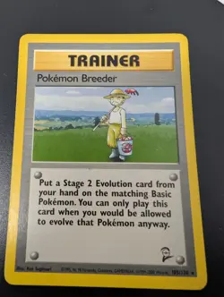 Pokemon TCG Trainer Breeder Card #105/130 Base Set 2 Vintage - Image 4