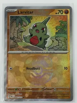 Pokemon Larvitar 047/131 Reverse Holo TCG Card Master Ball - Image 1
