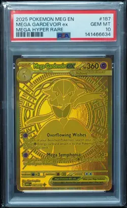 Mega Gardevoir EX 187 PSA 10 Mega Evolution Pokemon Card #634 - Image 1