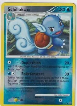 Pokemon Card Trading Card Platinum No. 65/127 Schillok Reverse Holo German - Image 1