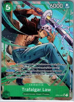 Trafalgar Law (Alt Art) OP01-047 English - One Piece Card - NM - Image 1