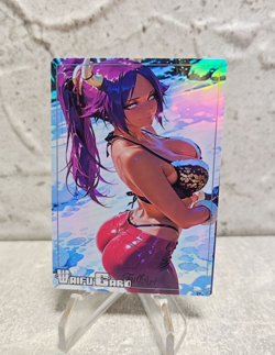 Yoruichi Trading Card Waifu Goddess Story Anime Girl holo Karte Manga Full Art - Image 1