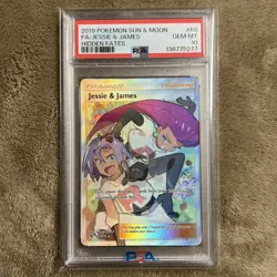 Pokemon Jesse & James Full Art Trainer Card 68/68 Hidden Fates PSA 10 Gem Mint - Image 1
