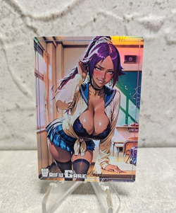 Yoruichi Trading Card Waifu Goddess Story Anime Girl holo Karte Manga Full Art - Image 1