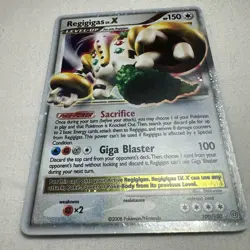 Regigigas LV.X 100/100 Stormfront Holo Ultra Rare Pokemon Card Lightly Played LP - Image 1