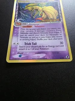 Ninetales 8/101 EX Dragon Frontiers Reverse Holo Stamped Pokemon Card Vintage NM - Image 3