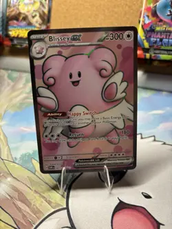 Pokemon TCG Blissey EX Twilight Masquerade Holo Rare Full Art Card 201/167 - Image 1