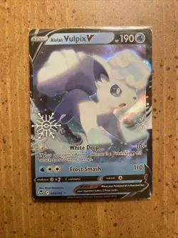 Alolan Vulpix V 033/195 Sealed Holo 2023 Holiday Calendar Snowflake Pokemon Card - Image 1