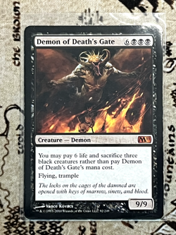 Demon of Death's Gate - Magic 2011 (M11) - 92 - #Moderately Played - Image 1