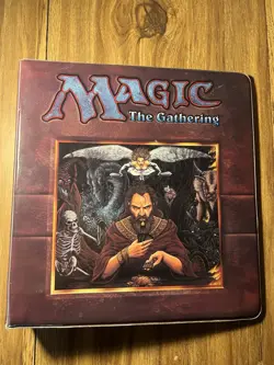 binder #30 WOTC 1995 vtg Magic the Gathering: Pete Venters Ultra Pro 3 Ring MTG - Image 1
