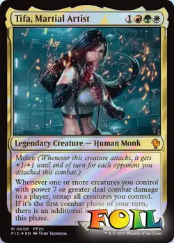 Tifa Martial Artist 0006 MTG Commander FINAL FANTASY Mythic NP Foil - Image 1
