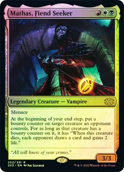 MTG FOIL Mathas, Fiend Seeker - Double Masters 2022 #252 - Image 1