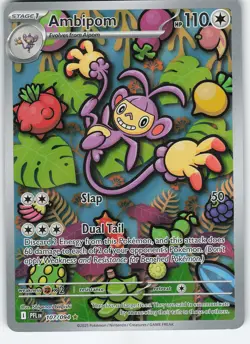 Ambipom - 107/094 Illustration Rare Holo ME02: Phantasmal Flames NM Pokemon - Image 1