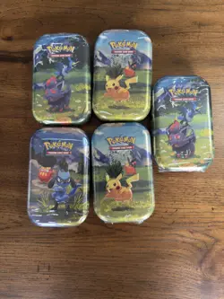 LOT OF ALL 5 SEALED ✅ Pokemon TCG Ascended Heroes MINI TINS Brand New! - Image 1