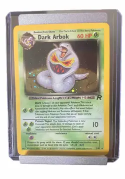 Pokemon TCG Dark Arbok Team Rocket 2/82 Holo Unlimited Holo Rare - Image 1