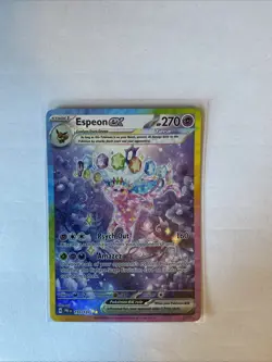 Pokemon TCG Espeon EX Prismatic Evolutions Special Illustration Rare 155/131 - Image 1
