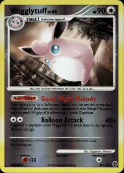 Wigglytuff 32/106 Rare Reverse Holo DP Great Encounters Pokemon - Image 1